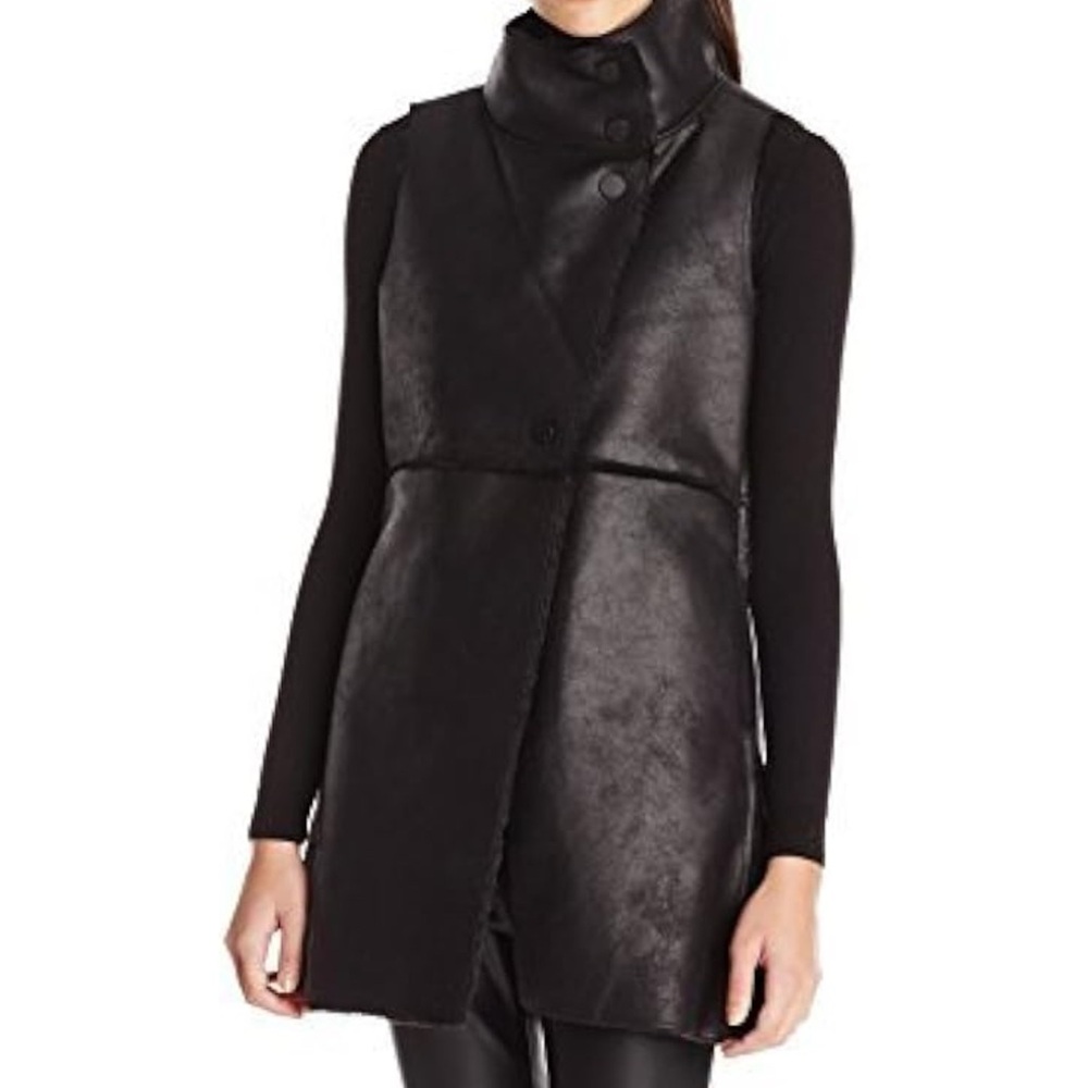 Anthropologie Dylan LA by True Grit Faux Shearling Long Vest
